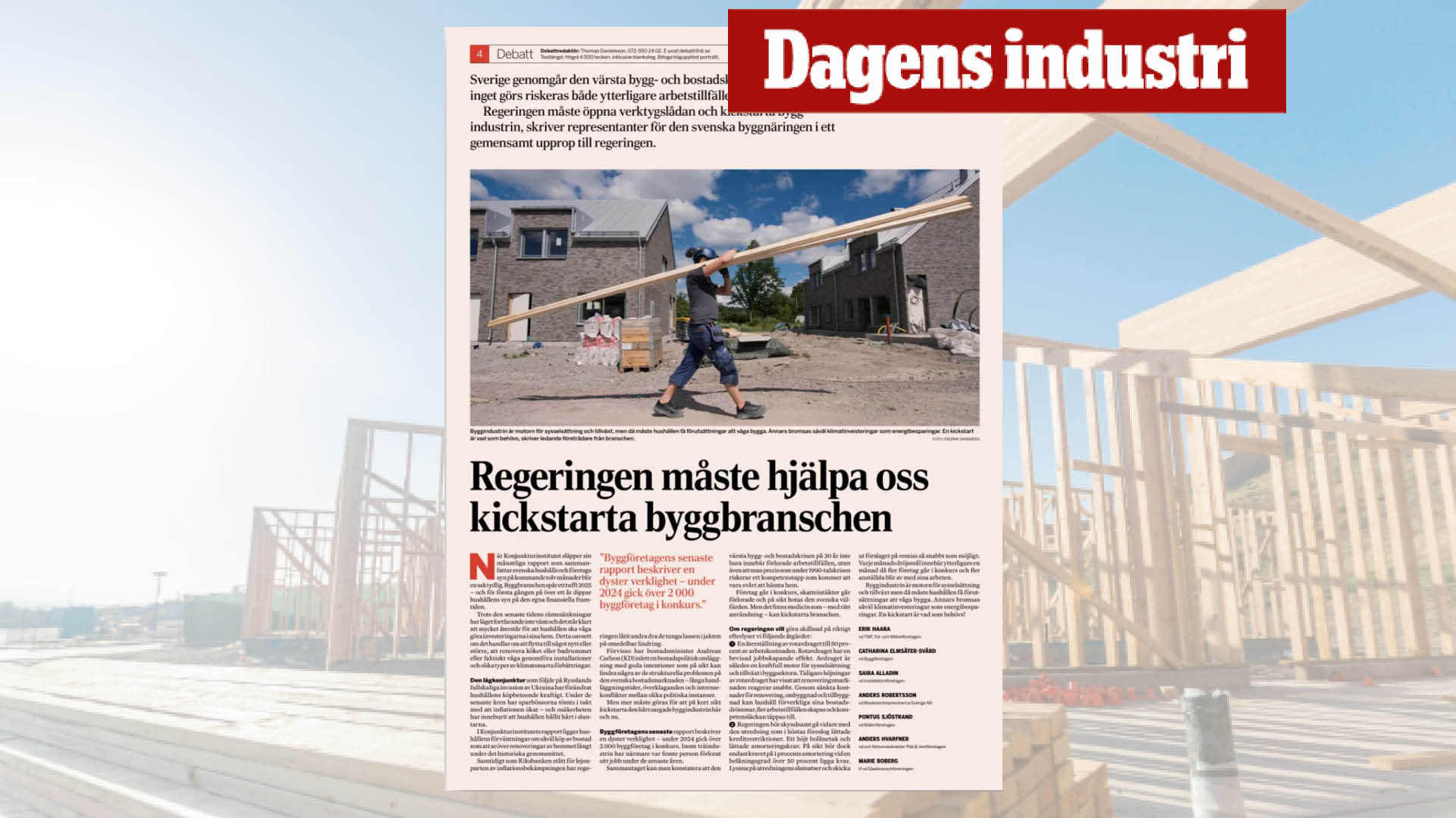 TMF i debattutspel om ROT och kreditrestriktioner