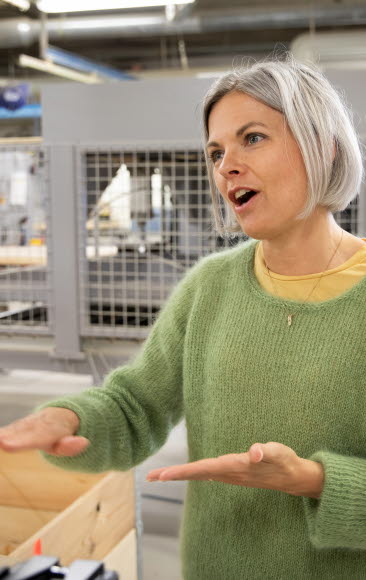 Maria Hallebo, produktchef på Diplomat Dörrar.