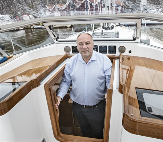 Magnus Rassy, vd på Hallberg-Rassy. 