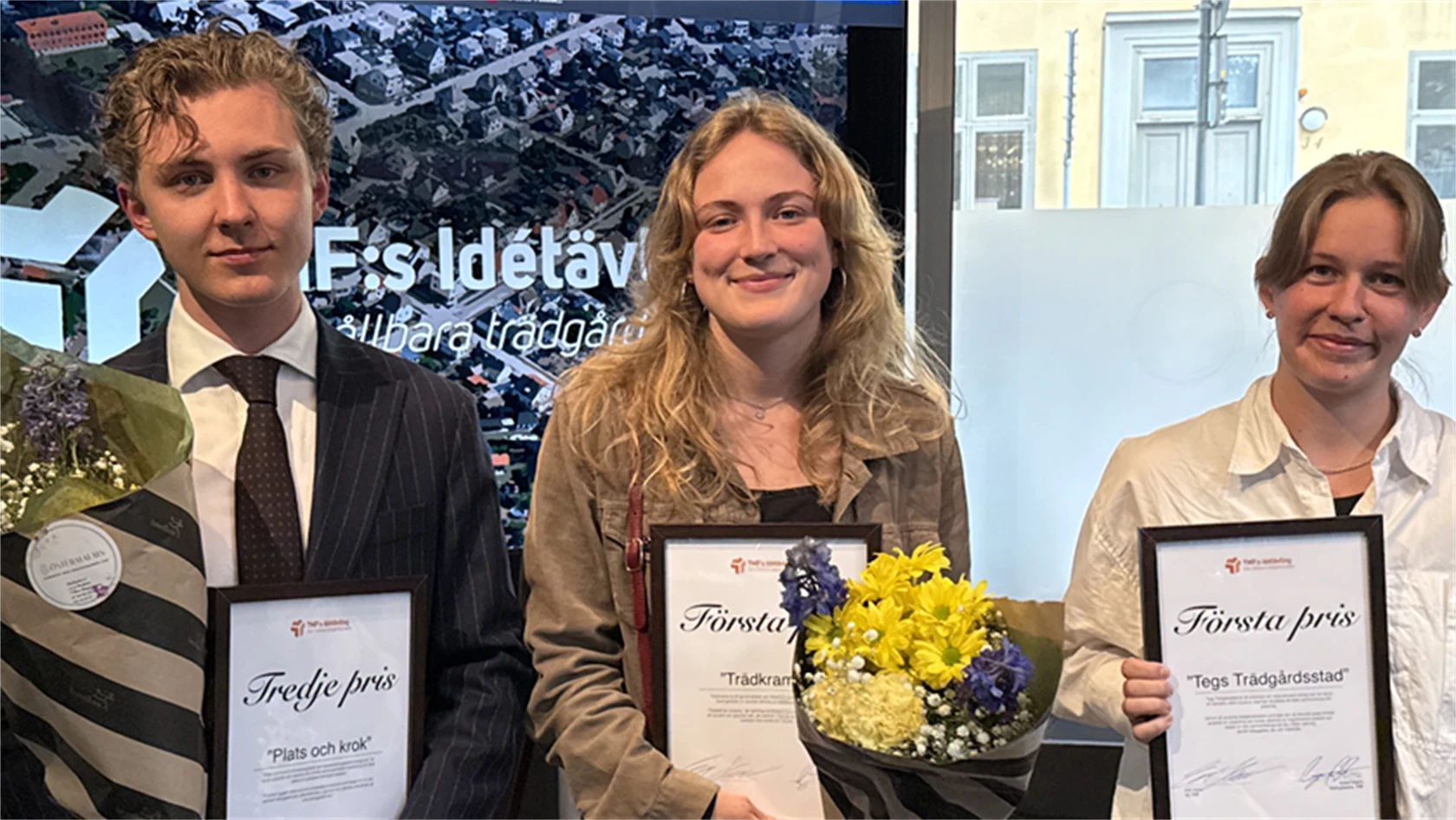 Vinnartion i TMF:s studentävling - "Den hållbara trädgårdsstaden"