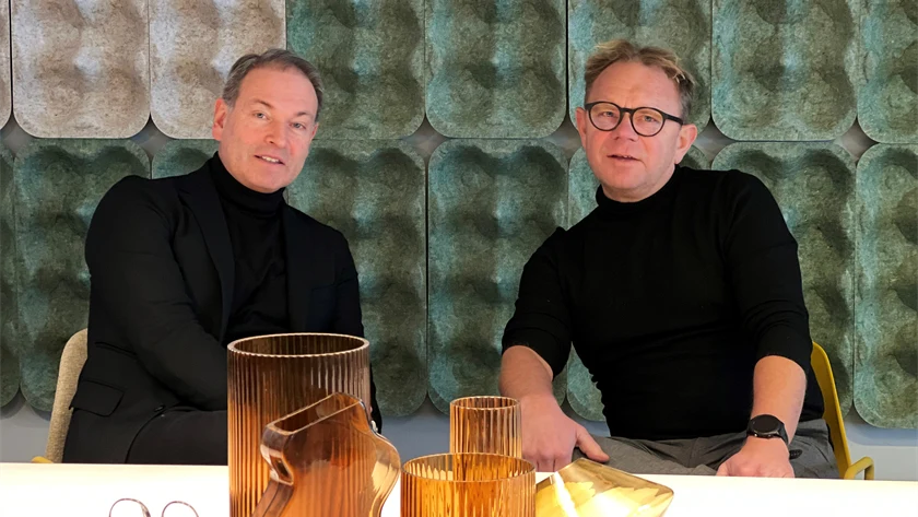 Jacob Olsheden, marknadschef, och Dan Johansson, vd, på Johanson Design