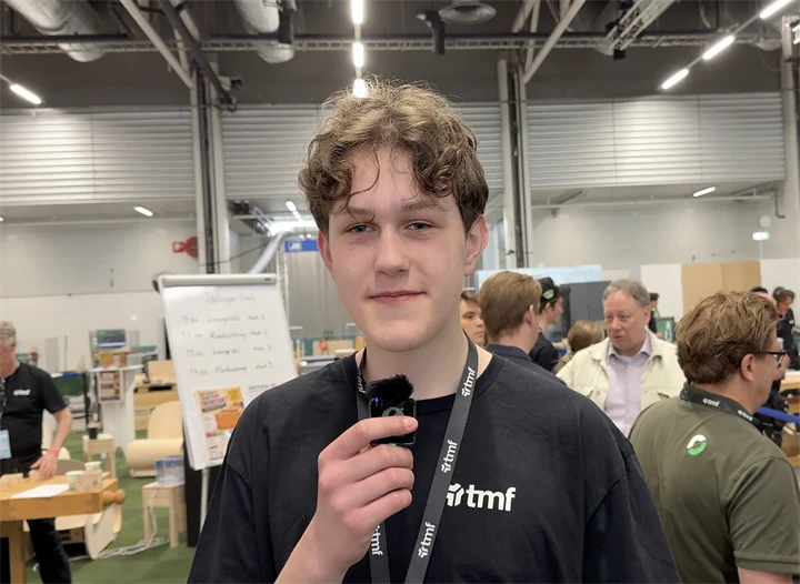 Simon Flodin, Simon Flodin, elev på Östrabo yrkesgymnasium i Uddevalla.