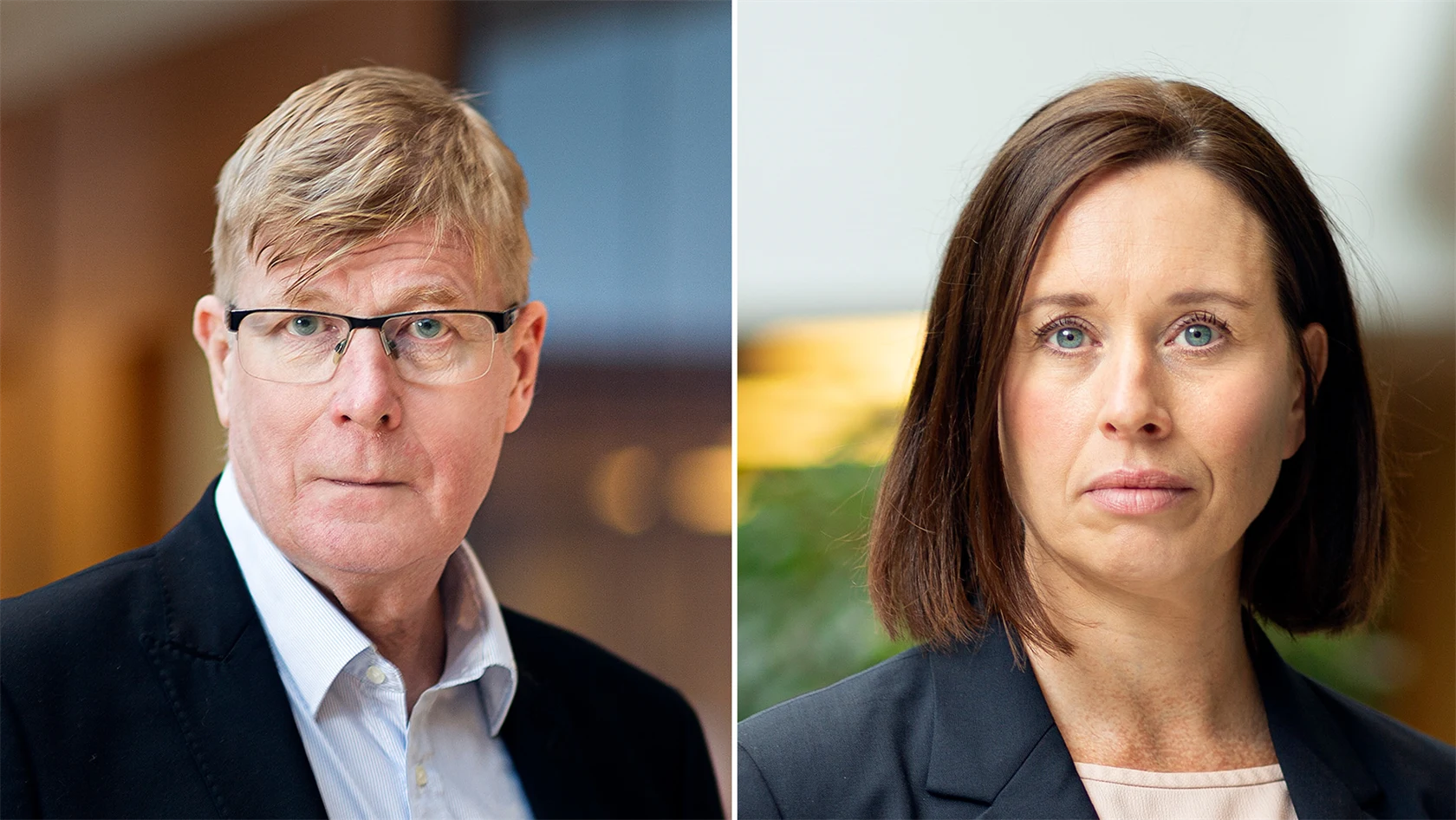 Örjan Lenárd, förhandlingschef Gröna Arbetsgivare, och Anna Freij, förhandlingschef, Grafiska Företagen och Trä- och Möbelföretagen.