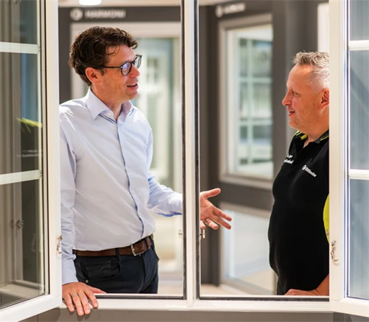 Elitförnsters vd Jonas Hernborg och skyddsombudet Kalle Bogar.