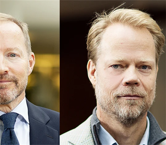 David Johnsson och Gustaf Edgren, vd samt bostadspolitisk expert på TMF.