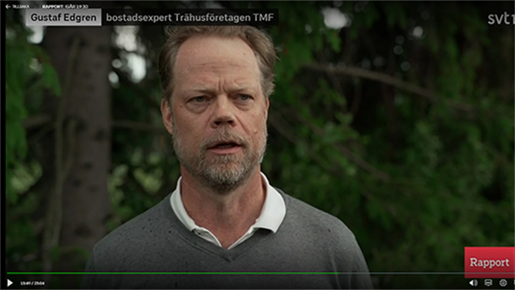 TMF:s Gustaf Edgren om råvaruproblemet - parallellt med ett stort intresse för trähus