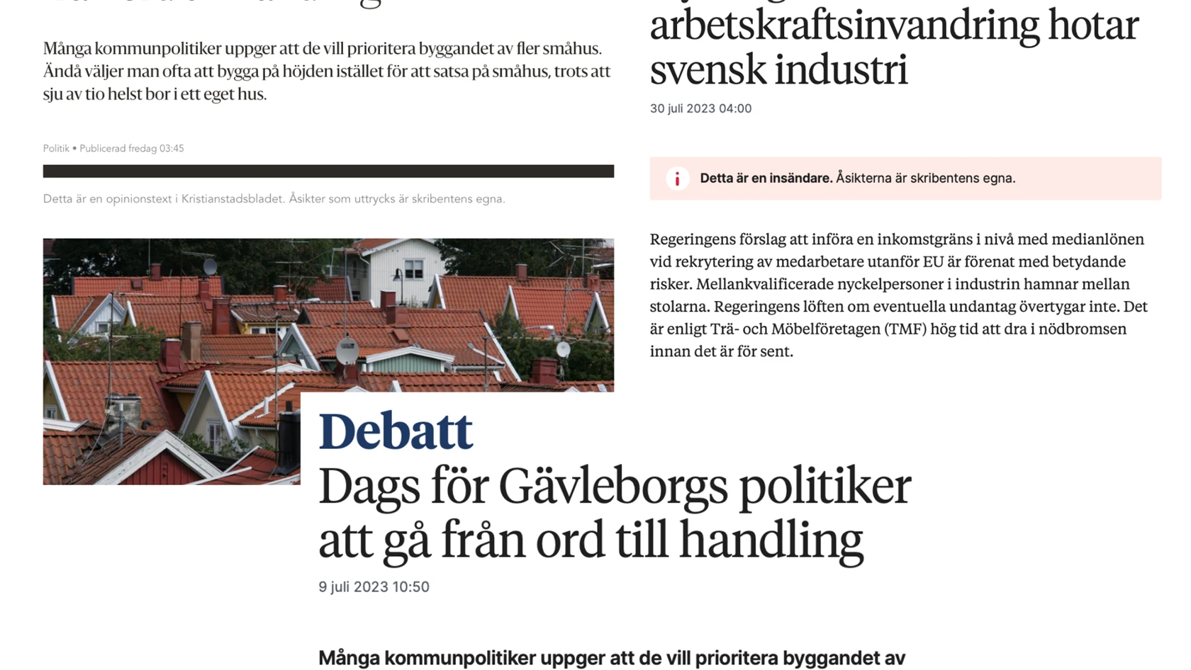 Debattinlägg