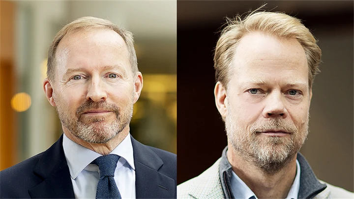 David Johnsson och Gustaf Edgren, vd samt bostadspolitisk expert på TMF.
