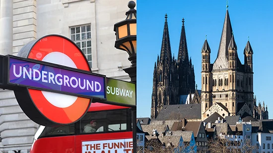 Resor till London och Köln